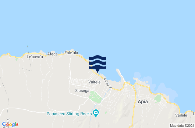 Mapa de mareas Vaitele, Samoa