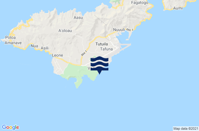 Mapa de mareas Vaitogi, American Samoa