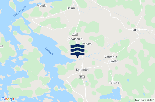 Mapa de mareas Vakka-Suomi, Finland