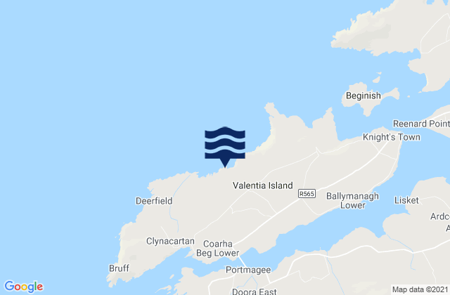 Mapa de mareas Valentia Island, Ireland