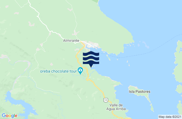 Mapa de mareas Valle del Risco, Panama