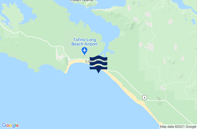 Mapa de mareas Vancouver Island North (Long Beach), Canada