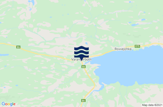 Mapa de mareas Varangerbotn, Norway
