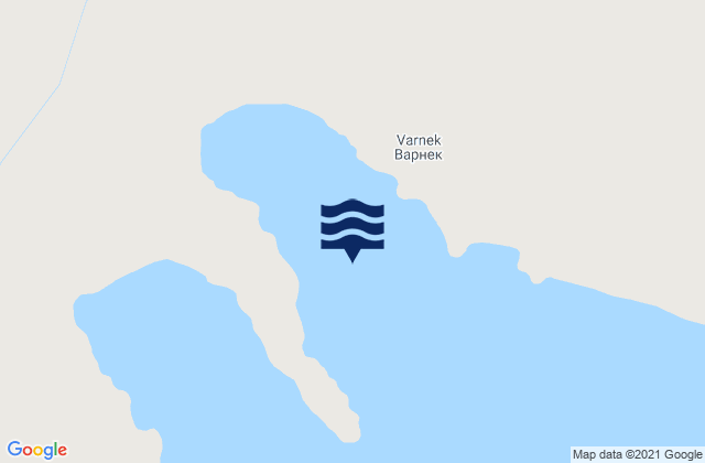 Mapa de mareas Varneka Bay, Russia