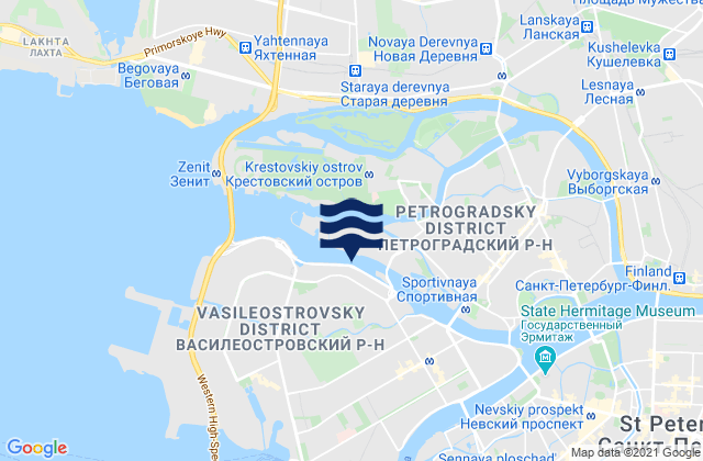 Mapa de mareas Vasyl'evsky Ostrov, Russia