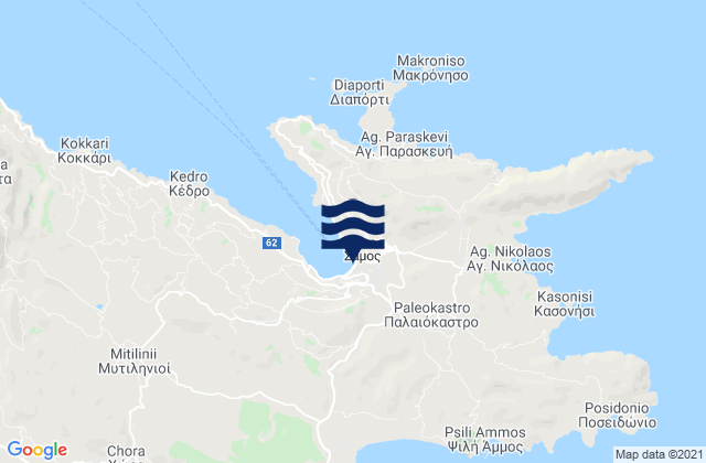 Mapa de mareas Vathý, Greece