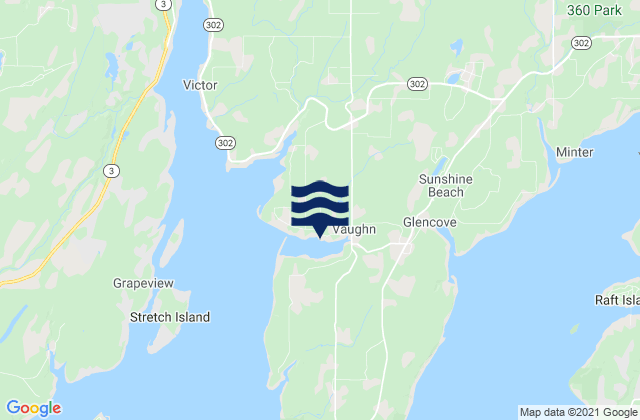 Mapa de mareas Vaughn Case Inlet, United States
