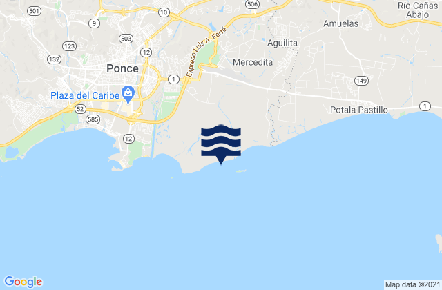 Mapa de mareas Vayas Barrio, Puerto Rico