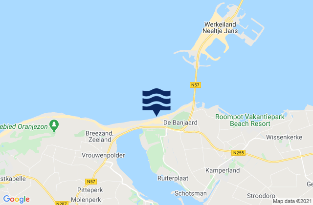 Mapa de mareas Veere, Netherlands