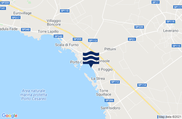 Mapa de mareas Veglie, Italy