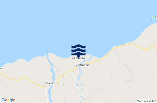 Mapa de mareas Vemasse, Timor Leste