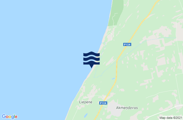 Mapa de mareas Ventspils Municipality, Latvia
