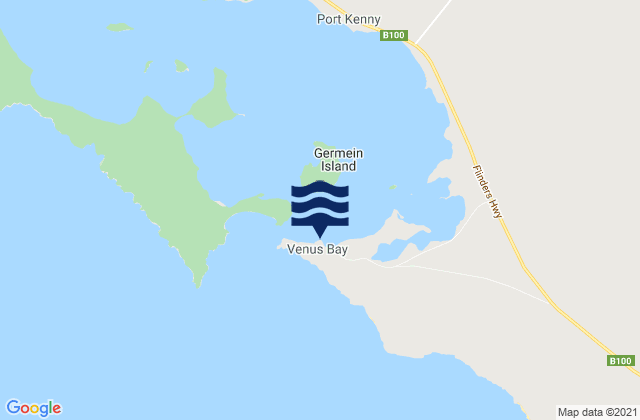 Mapa de mareas Venus Bay, Australia