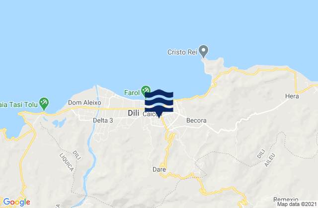 Mapa de mareas Vera Cruz, Timor Leste