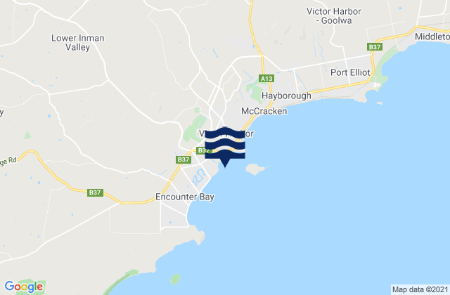 Mapa de mareas Victor Harbor, Australia