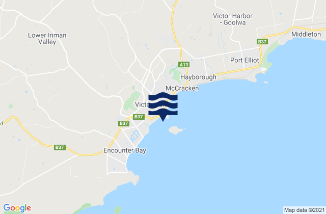 Mapa de mareas Victor Harbour, Australia