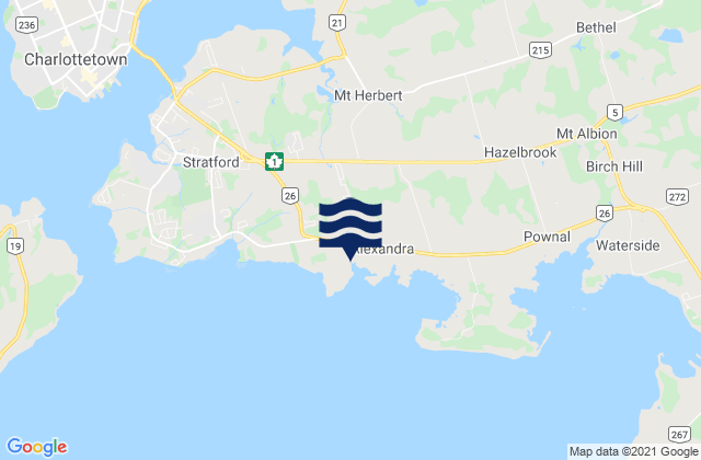 Mapa de mareas Victoria, Canada