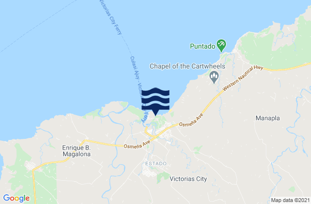 Mapa de mareas Victorias, Philippines