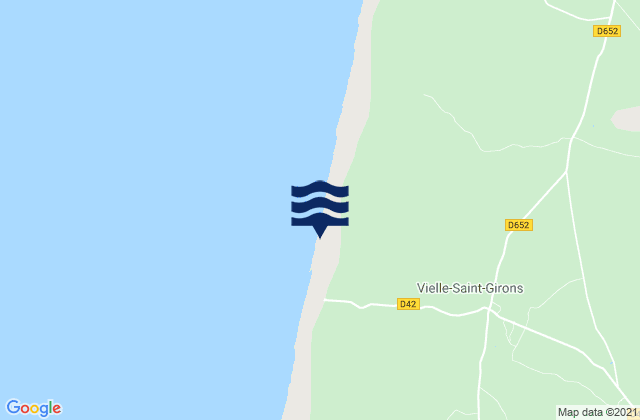 Mapa de mareas Vielle-Saint-Girons, France