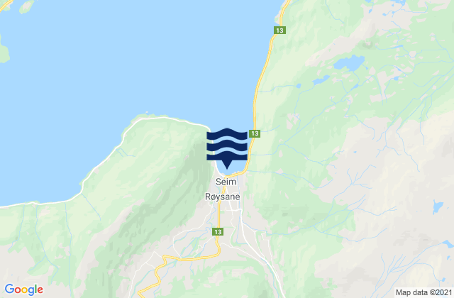 Mapa de mareas Vikøyri, Norway