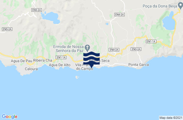 Mapa de mareas Vila Franca do Campo, Portugal