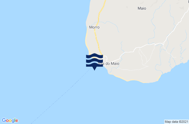 Mapa de mareas Vila do Maio, Cabo Verde