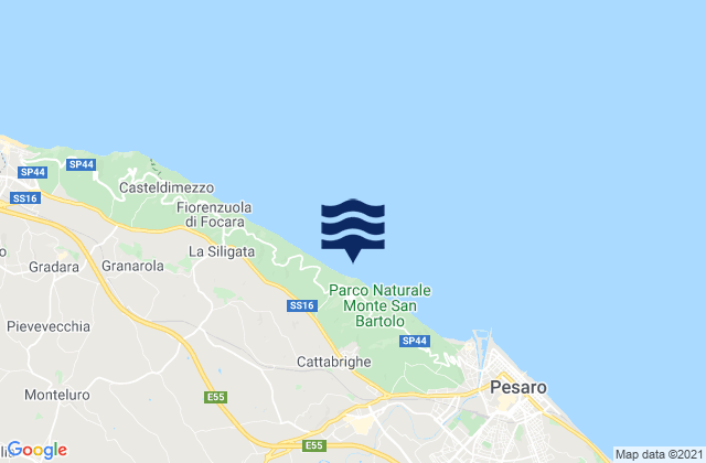Mapa de mareas Villa Ceccolini, Italy