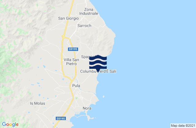 Mapa de mareas Villa San Pietro, Italy