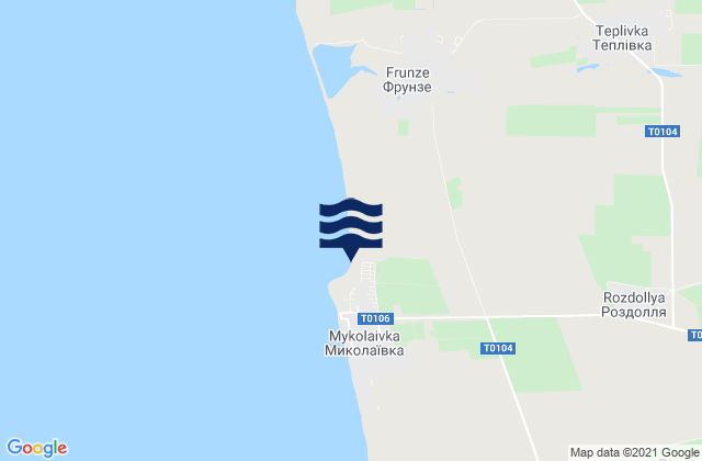 Mapa de mareas Vinnitskoye, Ukraine