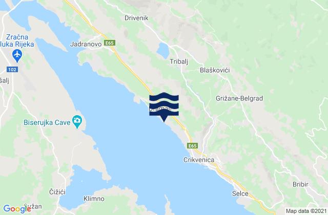 Mapa de mareas Vinodolska općina, Croatia