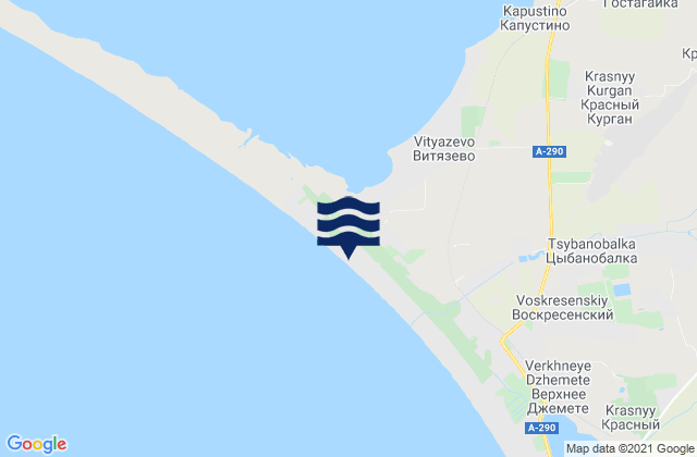 Mapa de mareas Vinogradnyy, Russia