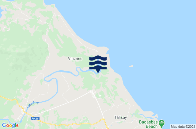 Mapa de mareas Vinzons, Philippines