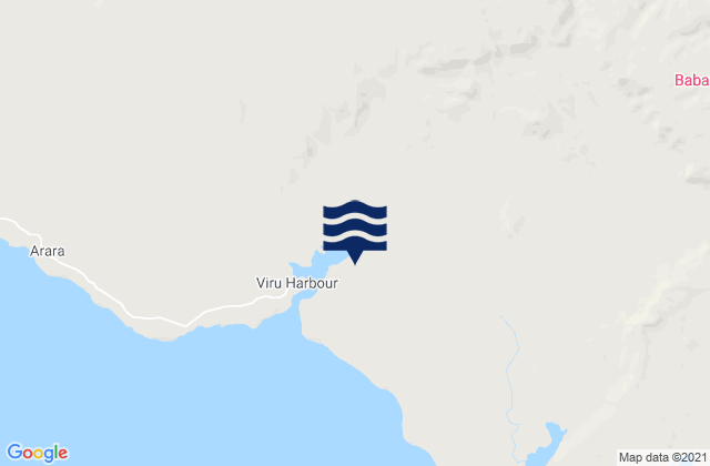 Mapa de mareas Viru, Solomon Islands