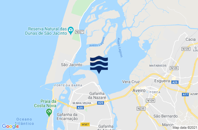 Mapa de mareas Vista Alegre, Portugal