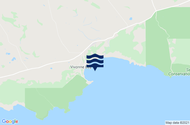 Mapa de mareas Vivonne Bay, Australia