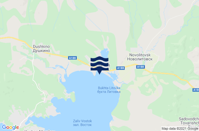 Mapa de mareas Volchanets, Russia