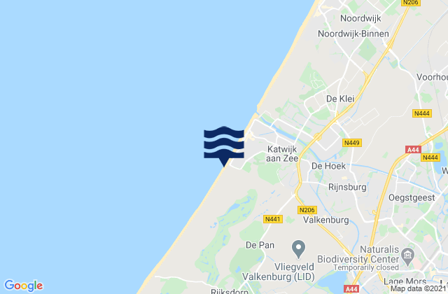 Mapa de mareas Voorschoten, Netherlands