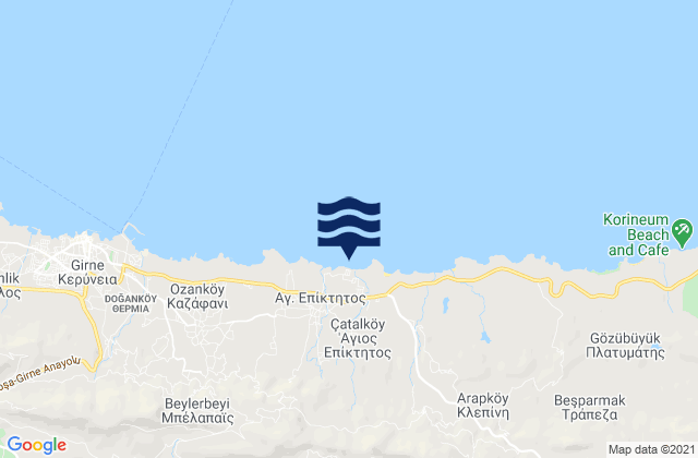 Mapa de mareas Vounó, Cyprus
