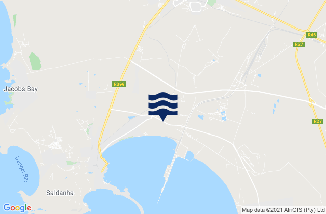 Mapa de mareas Vredenburg, South Africa