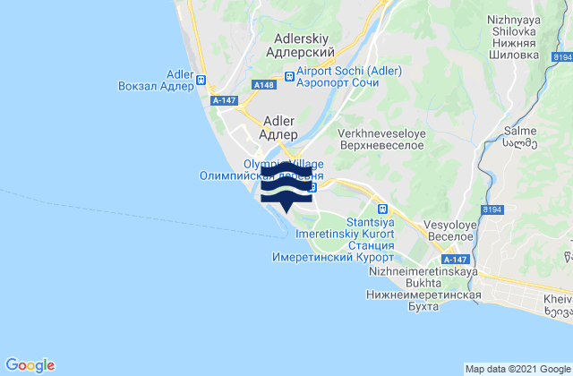 Mapa de mareas Vysokoye, Russia