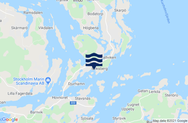 Mapa de mareas Värmdö Kommun, Sweden