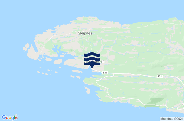 Mapa de mareas Vågaholmen, Norway