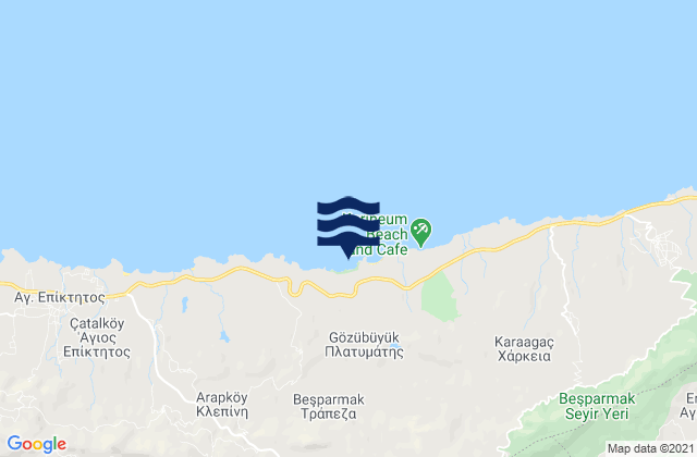 Mapa de mareas Vóni, Cyprus