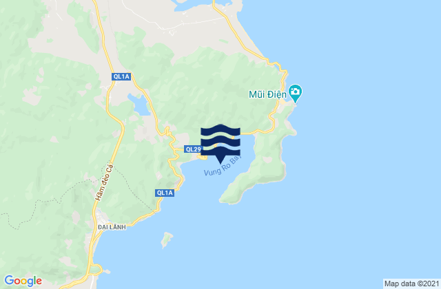 Mapa de mareas Vũng Rô, Vietnam