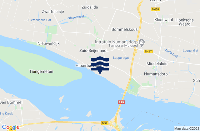 Mapa de mareas Waalhaven, Netherlands