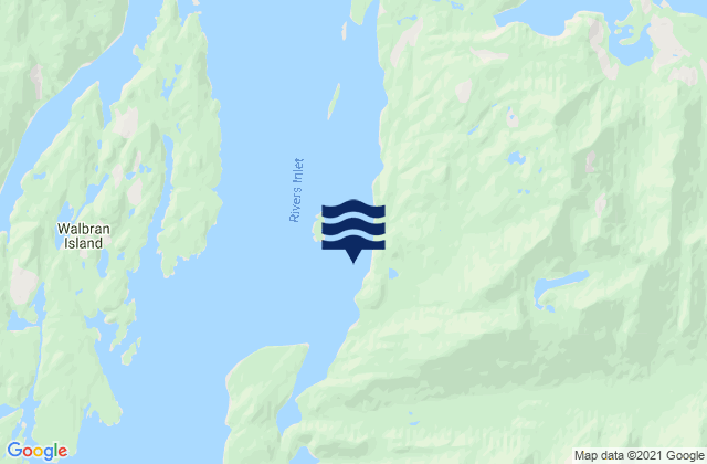Mapa de mareas Wadhams, Canada