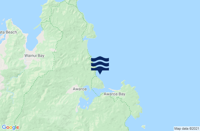 Mapa de mareas Waiharakeke Bay Abel Tasman, New Zealand