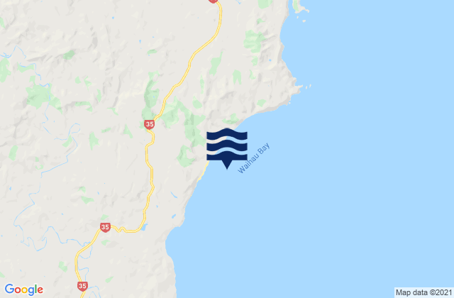 Mapa de mareas Waihau Bay, New Zealand