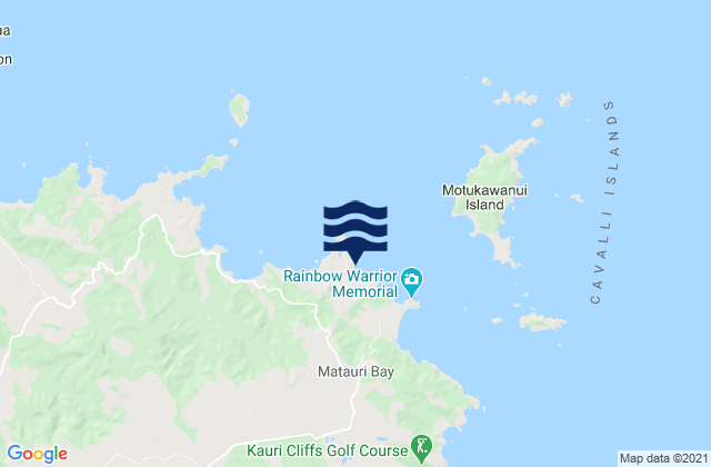 Mapa de mareas Waiheke Bay, New Zealand