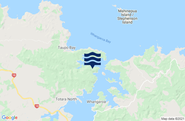 Mapa de mareas Waihi Bay, New Zealand